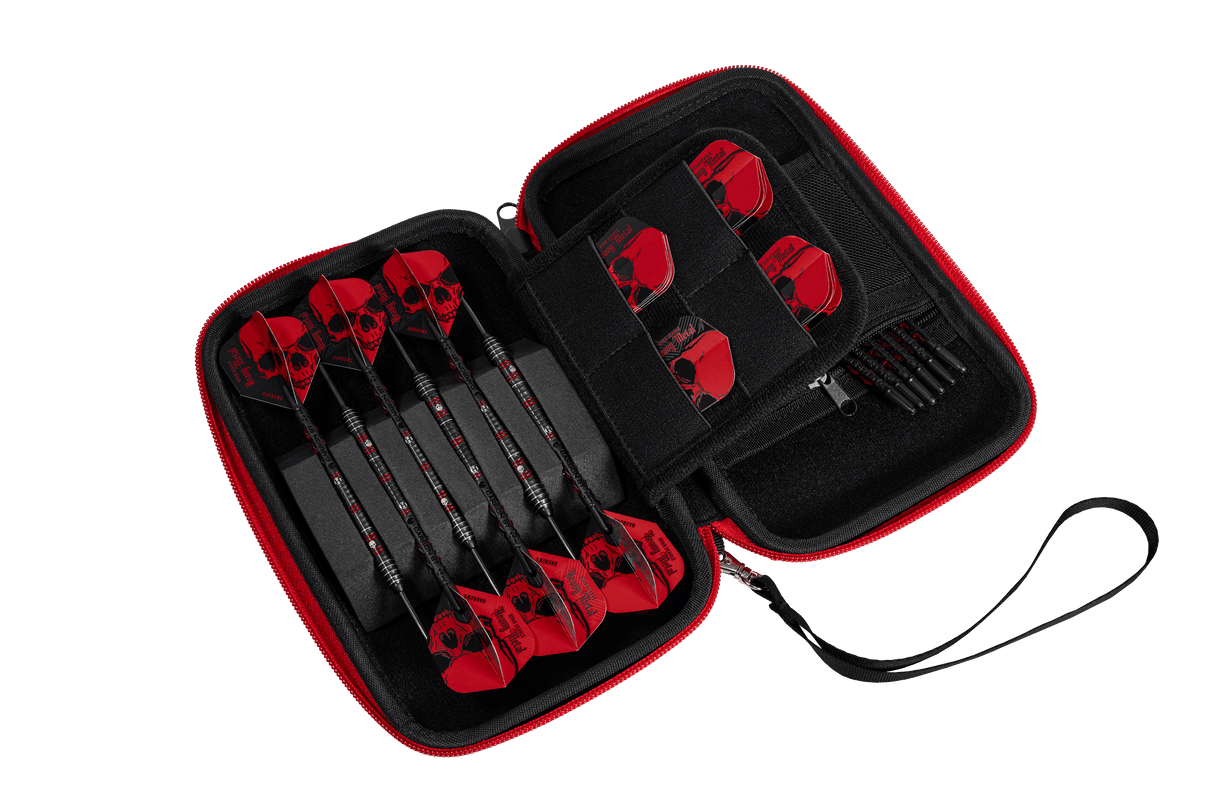 Harrows Ryan Searle Pro 6 Dart Case - Strong EVA Dart Wallet - Heavy Metal