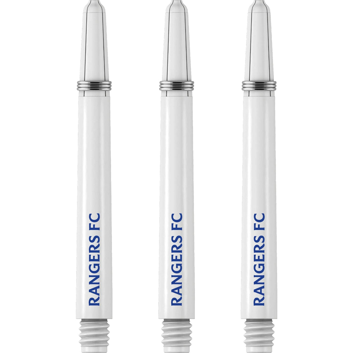 Rangers FC Nylon Shafts - Dart Stems with Springs - RFC Football - White
