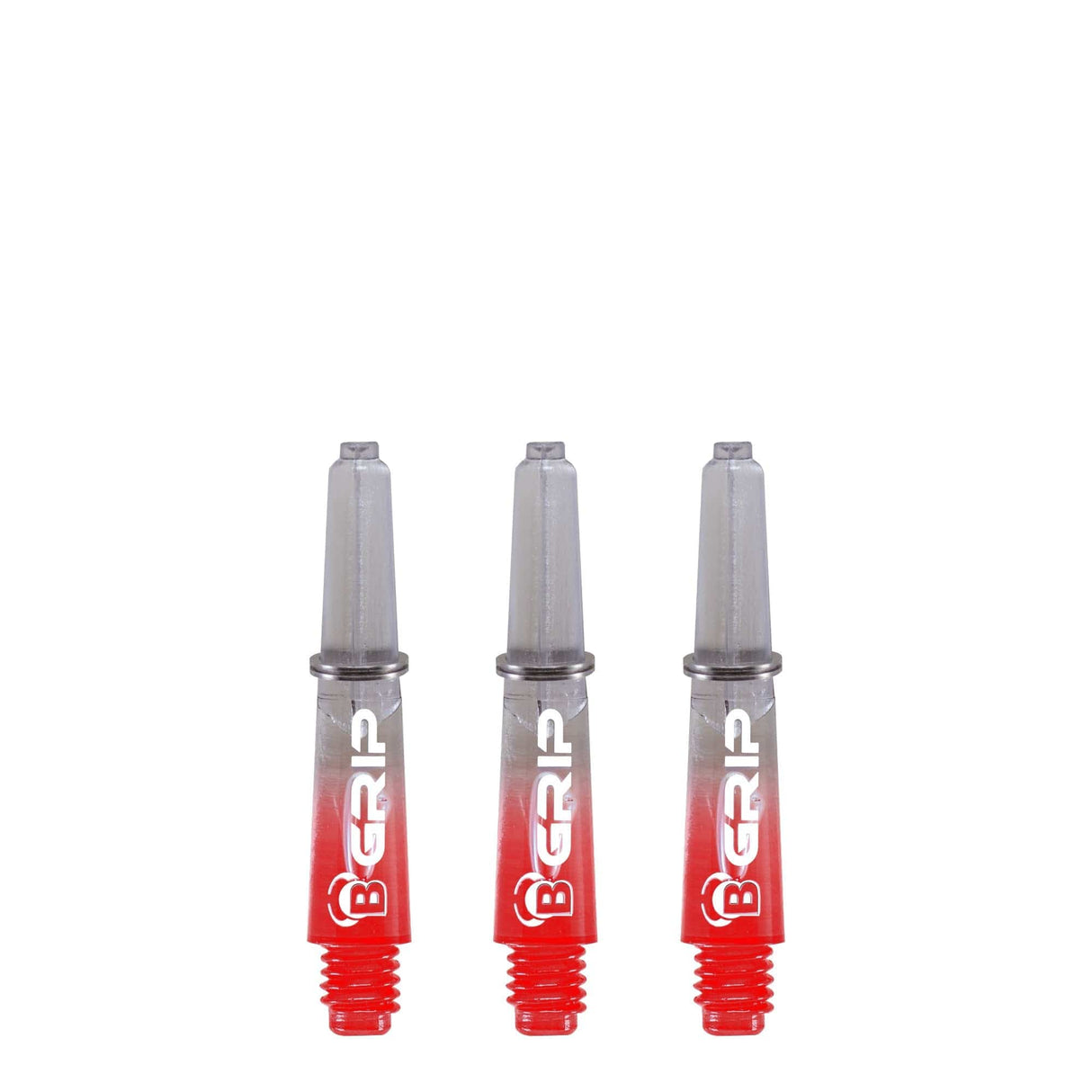 BULL'S B-Grip TT Shaft - Polycarbonate - Clear & Red Extra Short