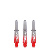 BULL'S B-Grip TT Shaft - Polycarbonate - Clear & Red Extra Short
