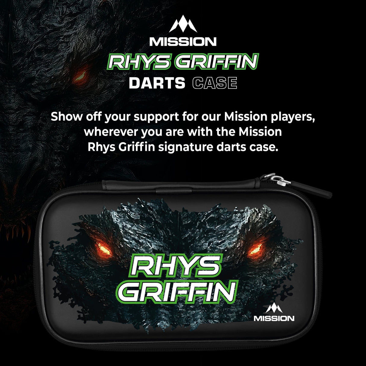 Mission Darts Players- EVA Dart Case - Rhys Griffin