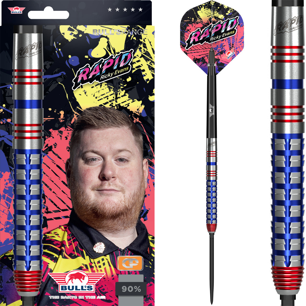Bulls Ricky Evans CP Darts - Stahlspitze - 90% Tungsten