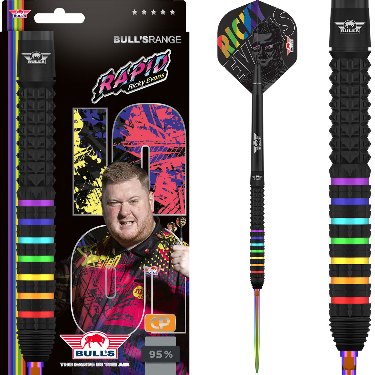 Bulls Ricky Evans CP Darts - Stahlspitze - 95% Tungsten