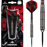 Mission Rogue Darts – Stahlspitze – Messing – Silber und Rot beschichtet