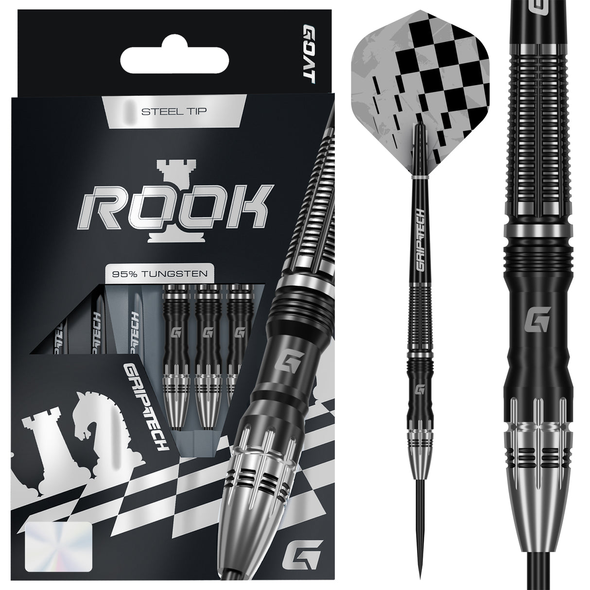 GOAT Rook Darts - Stahlspitze - 95% Tungsten