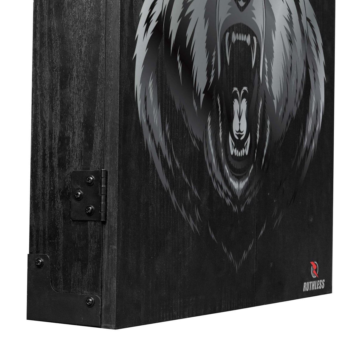 Ruthless Dartboard Cabinet - Square Design - Bear