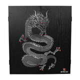 Ruthless Dartboard Cabinet - Square Design - Dragon