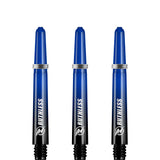 Ruthless Deflectagrip Plus Dart Shafts - Polycarbonate Stems with Springs - Blue Tweenie