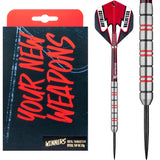 Ruthless Winners Darts - Steel Tip - Ringed - Black & Red - 21g 21g