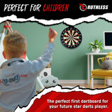 Ruthless Battle Board - Family Dartboard Game inc. 2 sets of darts - Two Sided - Magnetic & Paper