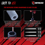 Ruthless Dart Sharpener - Mini Round Stone - Value Pack - 3 Pieces