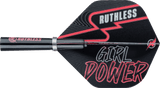 Ruthless Girl Power Darts - 90% Steel Tip Tungsten - Knurled - Pink