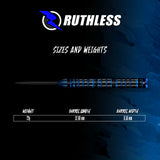 Ruthless Icestorm Darts - Steel Tip - 90% Tungsten - 22g