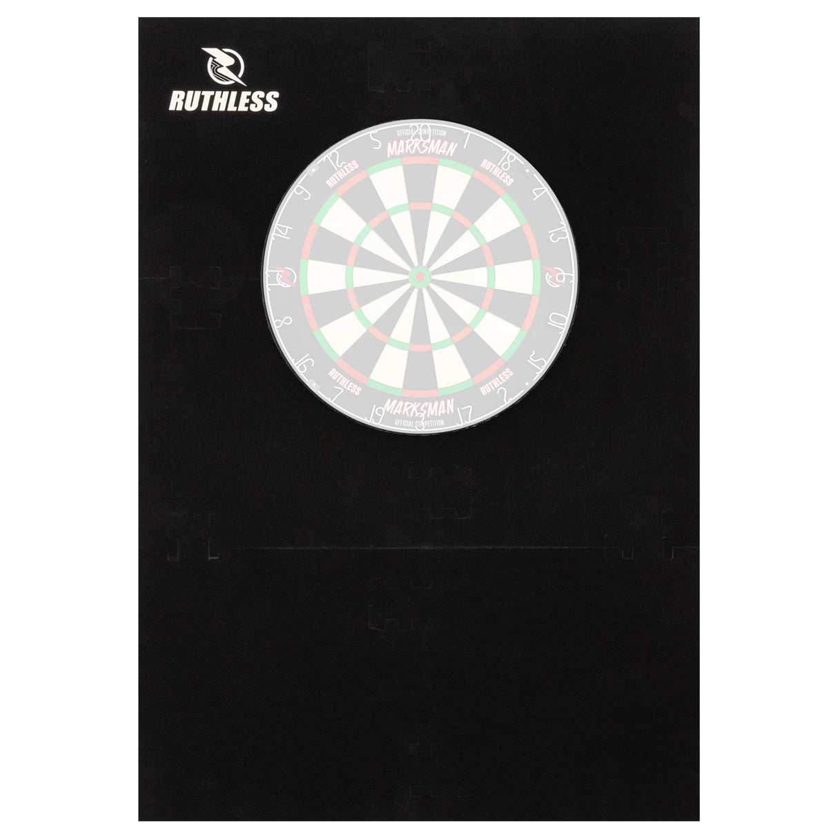 Ruthless XL Jigsaw Surround - EVA Dartboard Surround - Schwarz