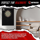 Ruthless XL Jigsaw Surround - EVA Dartboard Surround - Schwarz