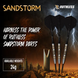 Ruthless Sandstorm Darts - 24g Steel Tip - 90% Tungsten