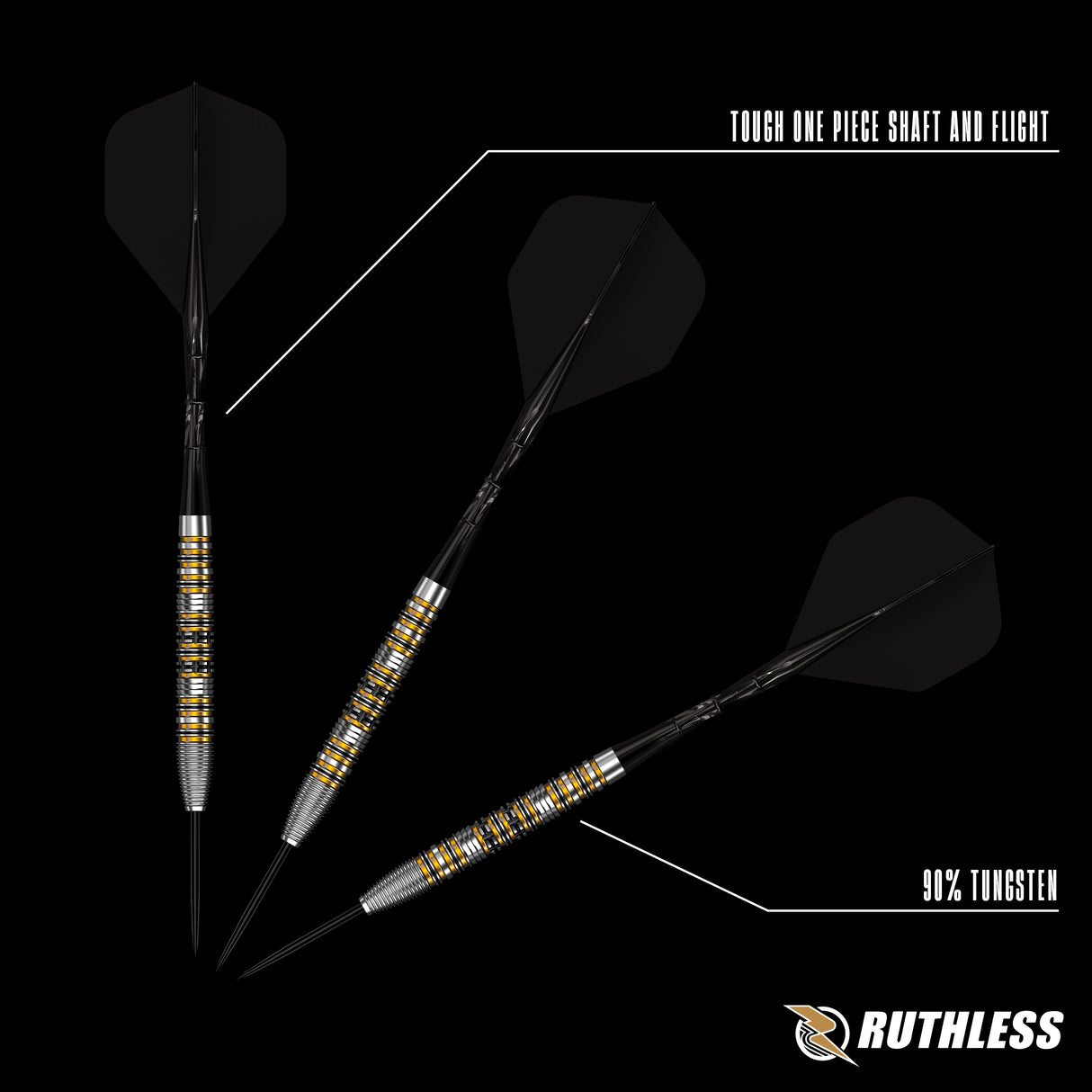 Ruthless Sandstorm Darts - 24g Steel Tip - 90% Tungsten
