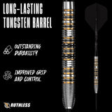 Ruthless Sandstorm Darts - 24g Steel Tip - 90% Tungsten