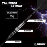 Ruthless Thunderstorm Darts - 23g Steel Tip - 90% Tungsten