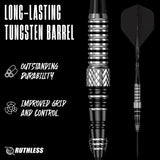 Ruthless Thunderstorm Darts - 23g Steel Tip - 90% Tungsten