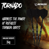 Ruthless Tornado Darts - 24g Steel Tip - 90% Tungsten