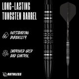 Ruthless Tornado Darts - 24g Steel Tip - 90% Tungsten
