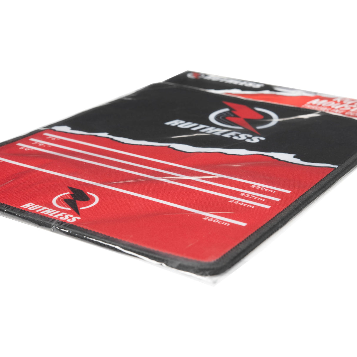 Ruthless Mauspad – Throwline Oche Design – 18 cm x 22 cm – Schwarz und Rot