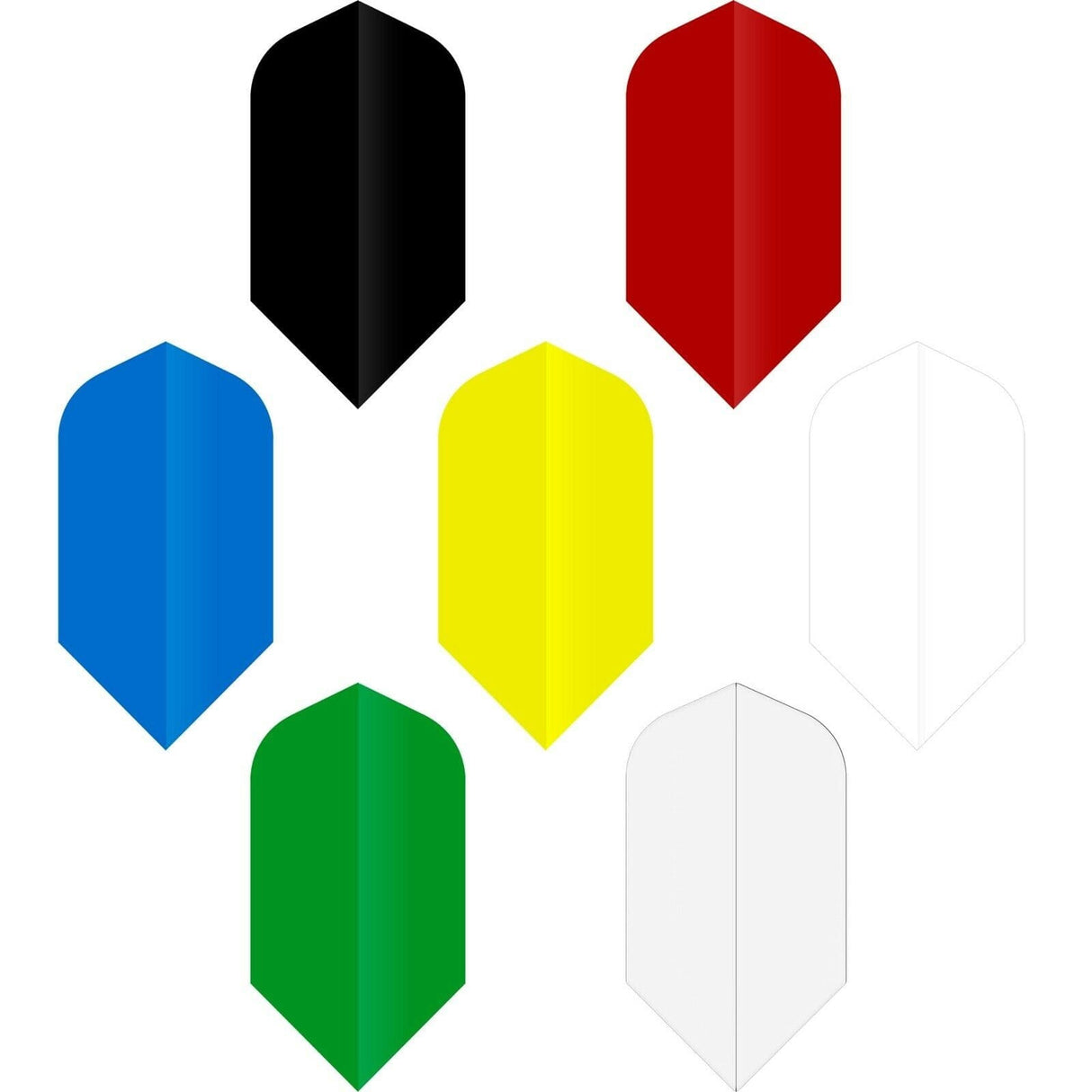 *Ruthless Poly Plain - Solid - Dart Flights - 75 Micron - Slim