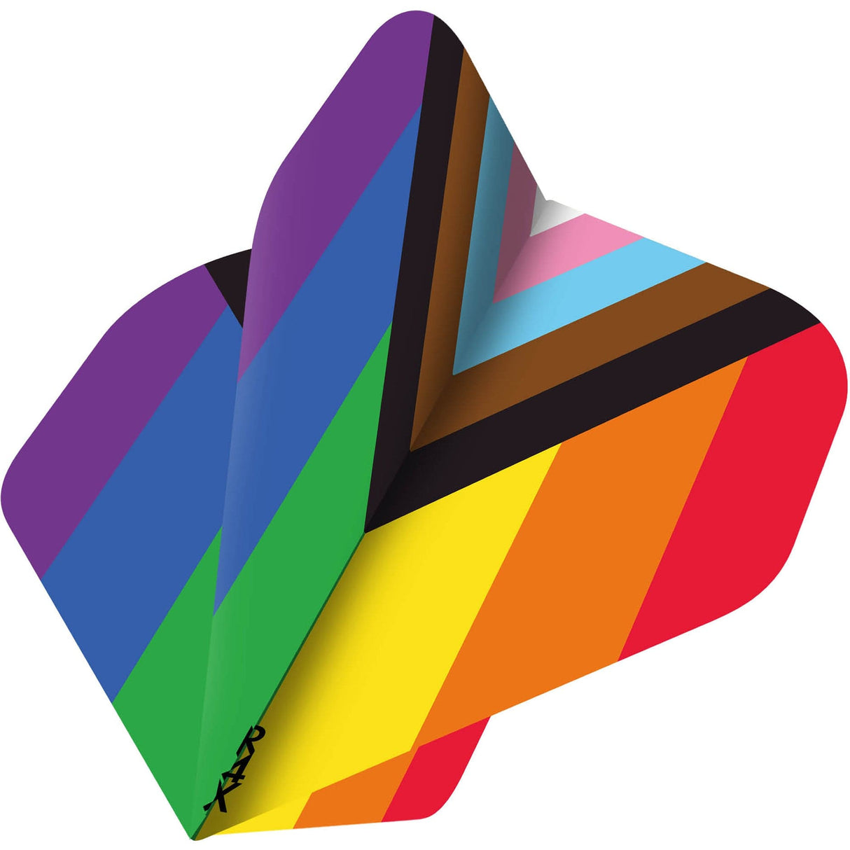 *Ruthless - Progress Pride Flag Dart Flights - 100 Micron - No2 - Std.