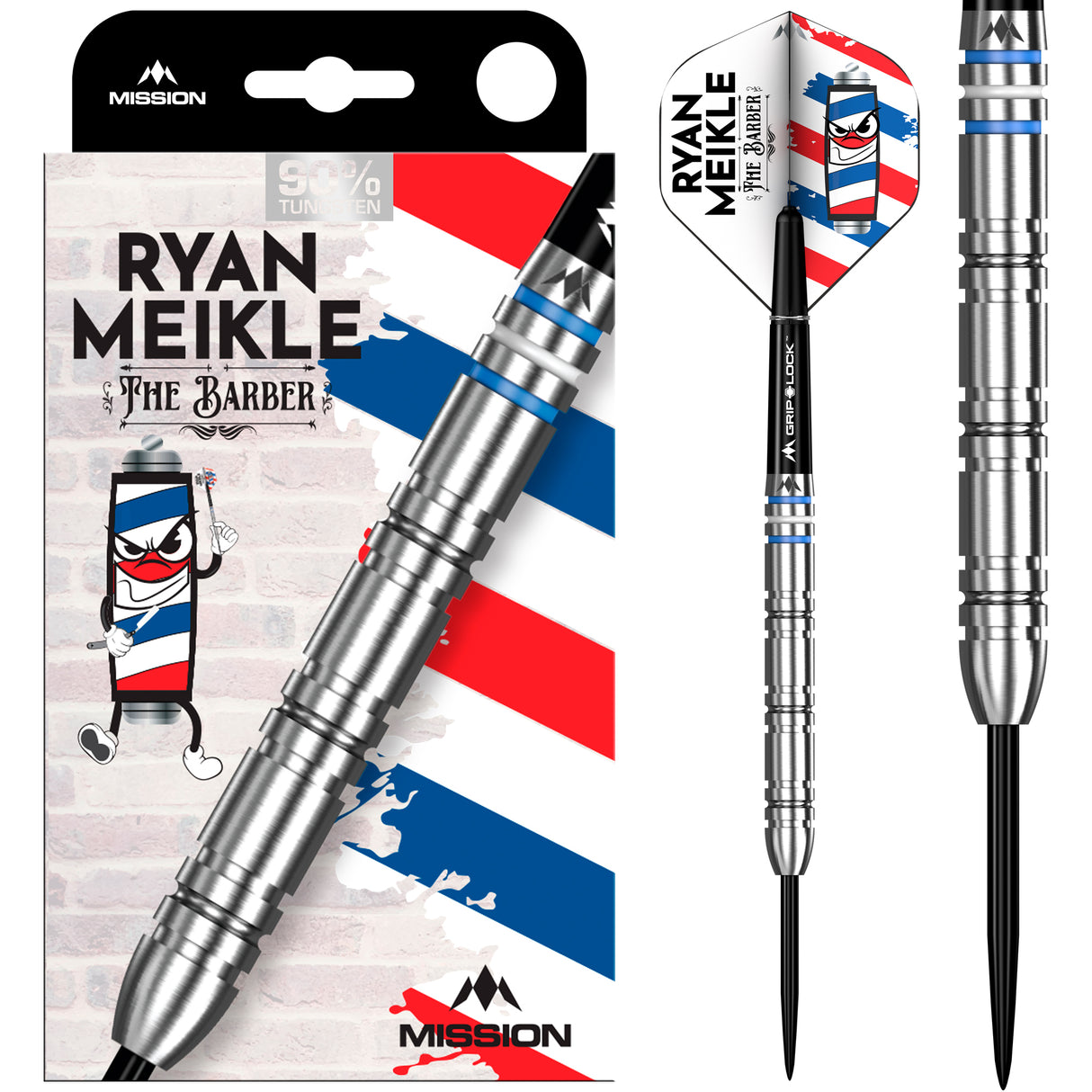 Mission Ryan Meikle Darts - Stahlspitze - 90% Tungsten