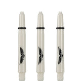 *Shot Eagle Claw Dart Shafts - with Machined Rings - Strong Polycarbonate Stems - Bone White Tweenie