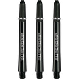 Harrows Supergrip Shafts - Dart Stems - Black Silver Medium