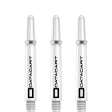 Datadart Signature Nylon Shafts - Stems with Springs - White Tweenie