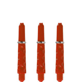 Harrows Dimplex Shafts - Dart Stems - with Rings - Fire Red Short