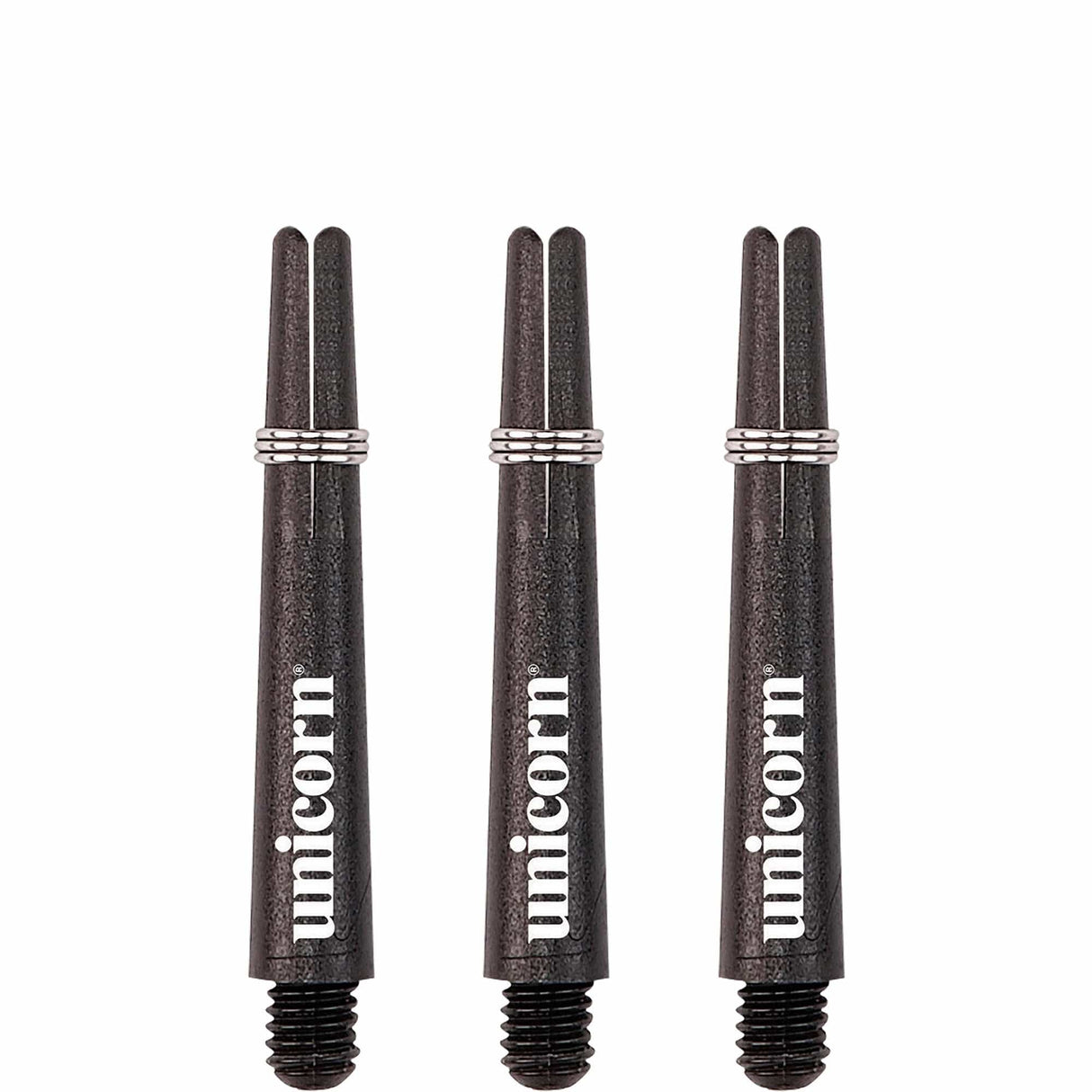 Unicorn Gripper 3 Dart Shafts - Nylon Stems - Black Short