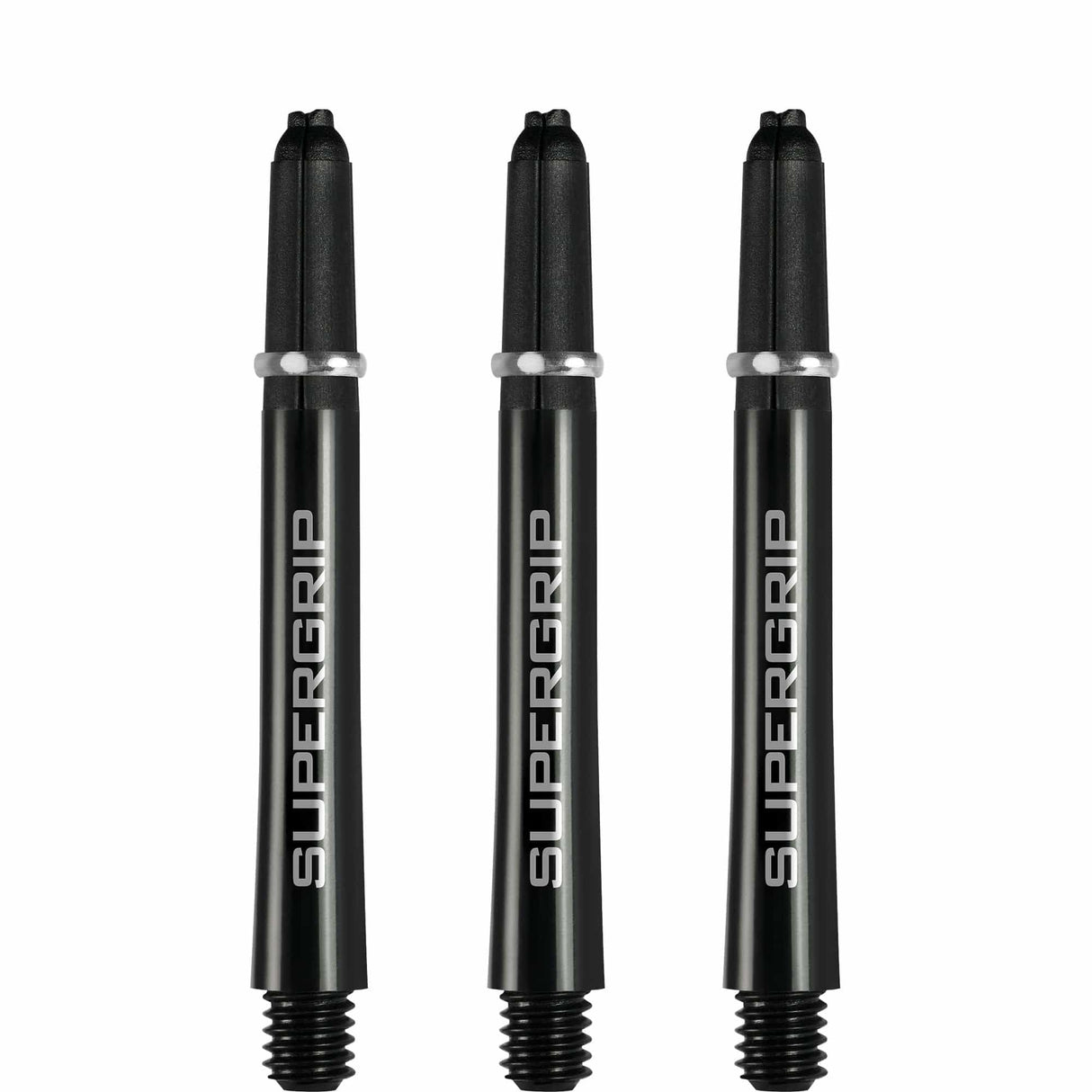 Harrows Supergrip Shafts - Dart Stems - Black Silver Tweenie