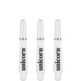 Unicorn Gripper 4 Dart Shafts - White Short