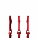 Designa Aluminium Shafts - Metal Dart Stems - Red Extra Short