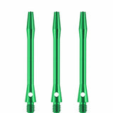 Designa Aluminium Shafts – Metal Dart Stiele – Grün
