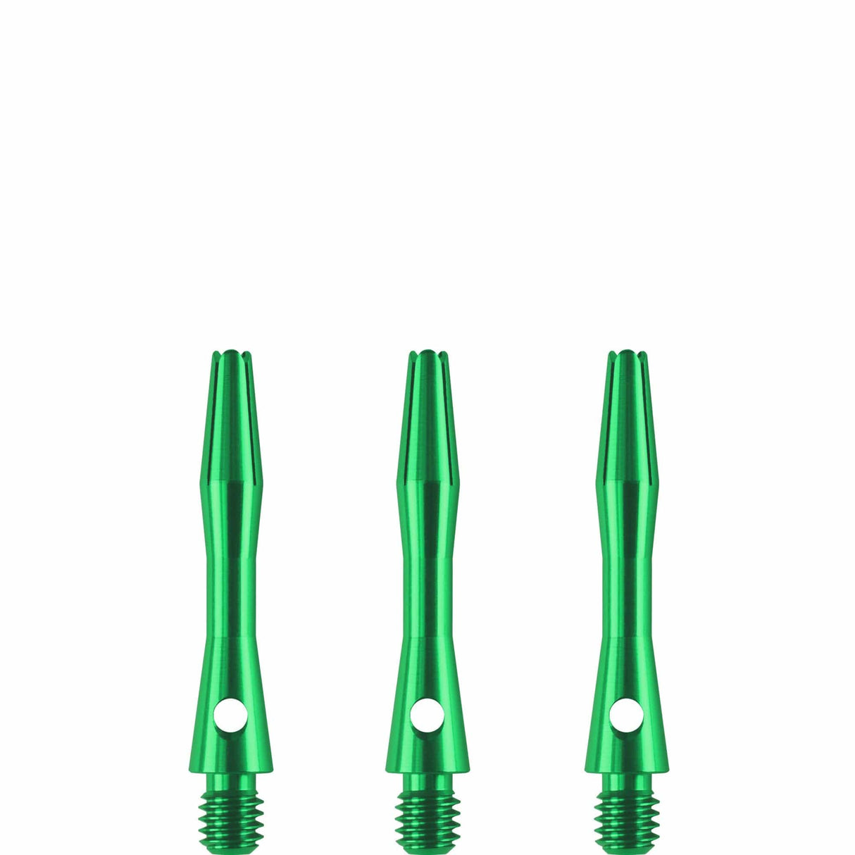 Designa Aluminium Shafts – Metal Dart Stiele – Grün