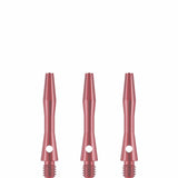 *Designa Aluminium Shafts - Metal Dart Stems - Pink Extra Short
