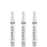 *Loxley Nylon Shafts - Dart Stems with Springs - White Short