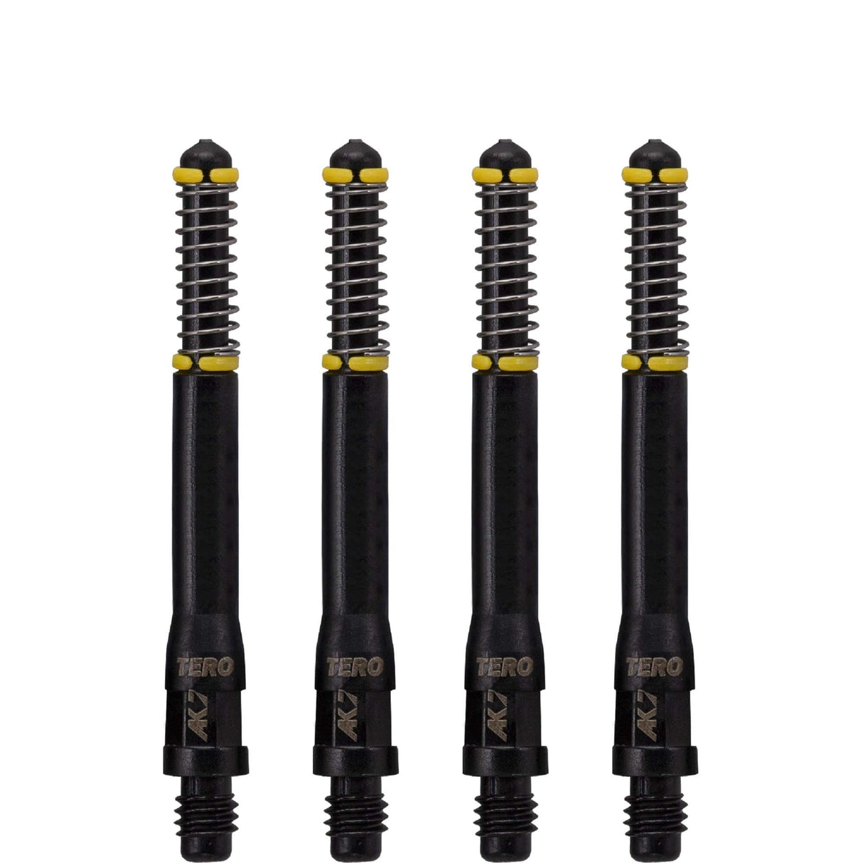 Cuesoul - Dart Shafts - Tero Flight System - AK7 - Standard - Set of 4 - Black Cuesoul 43.5mm
