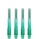 *Cuesoul - Dart Shafts - Tero Flight System - AK7 - Gradient - Standard - Set of 4 - Green Cuesoul 40mm