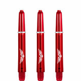 *Shot Eagle Claw Dart Shafts - with Machined Rings - Strong Polycarbonate Stems - Red Tweenie
