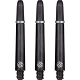 Shot Koi Carbon Dart Shafts - with Springs - Plain Black Medium