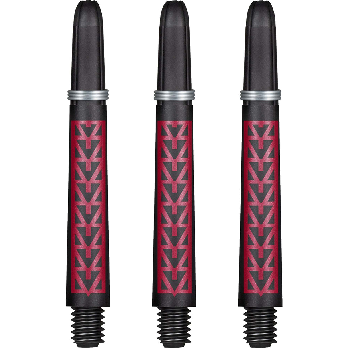 Shot Koi Carbon Dart Shafts - with Springs - Pakati Red