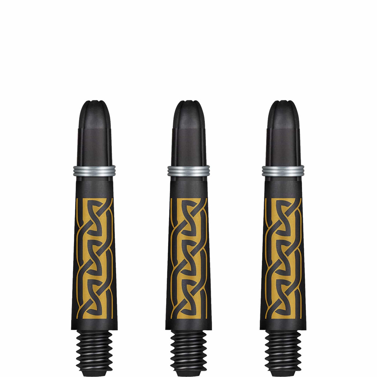 Shot Koi Carbon Dart Shafts - with Springs - Pakati Gold Short