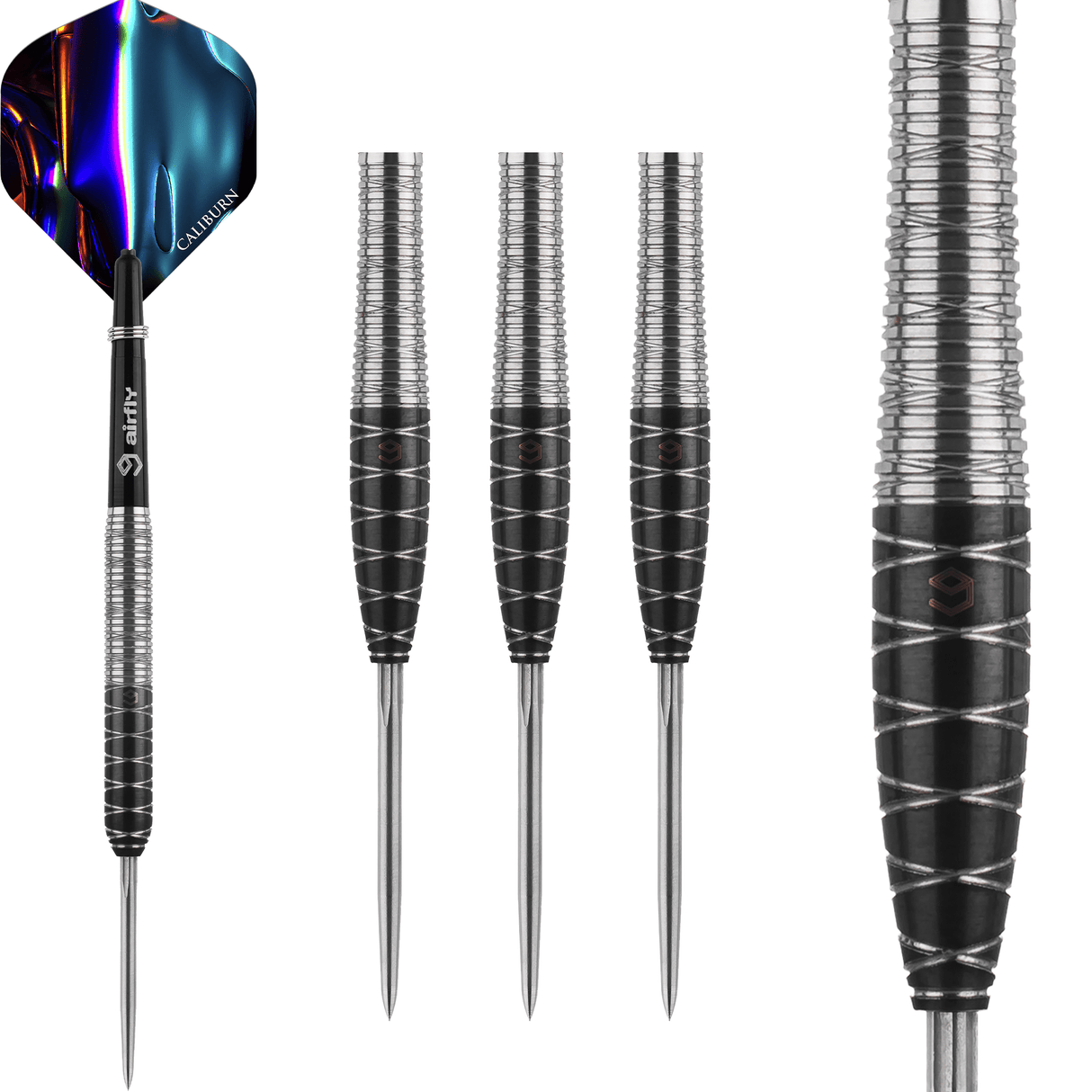 Caliburn Spiro Darts - Steel Tip - 90% Tungsten - S2