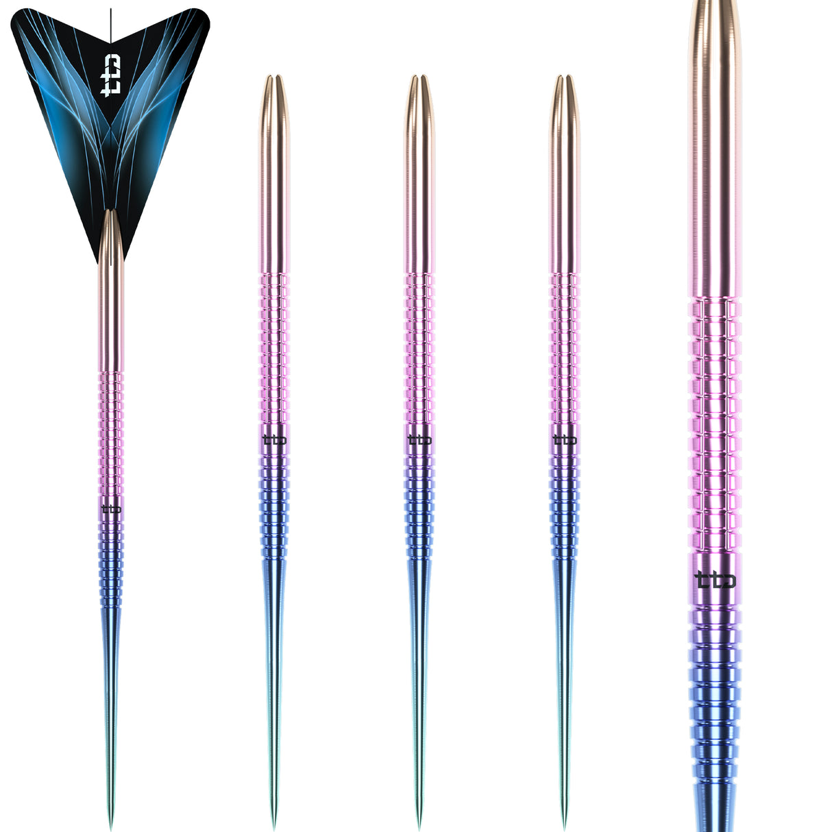 Caliburn TTD Darts - Komplett Titan Dart - T1 - Regenbogen